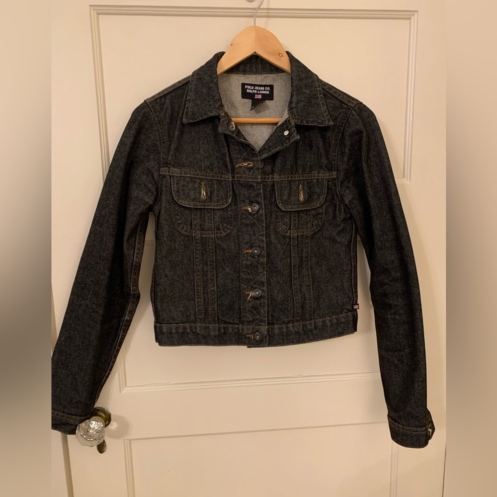 Polo Ralph Lauren Women's Black Jean Jacket